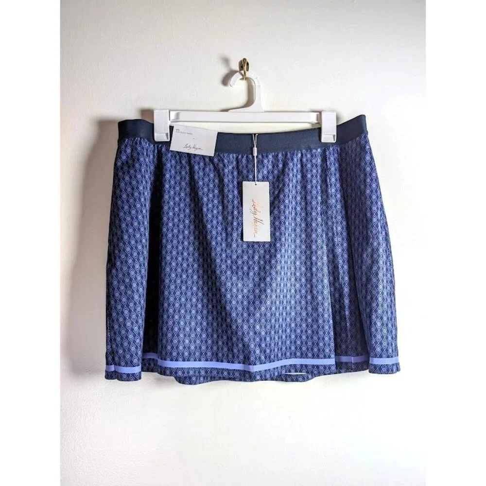 Lady‎ Hagen Side Pleat Skort Women's Size XXL Argyle Golf Sports Walter NEW
